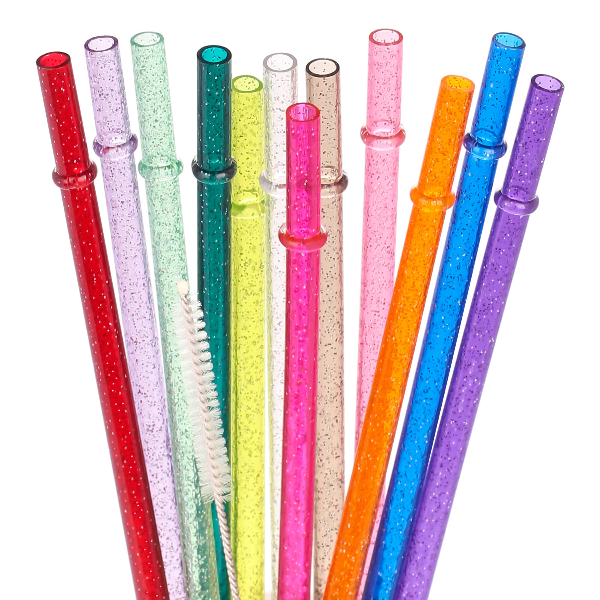 Simli Halkalı Tritan Pipet Seti + Temizleme Fırçası - 40oz Uyumlu