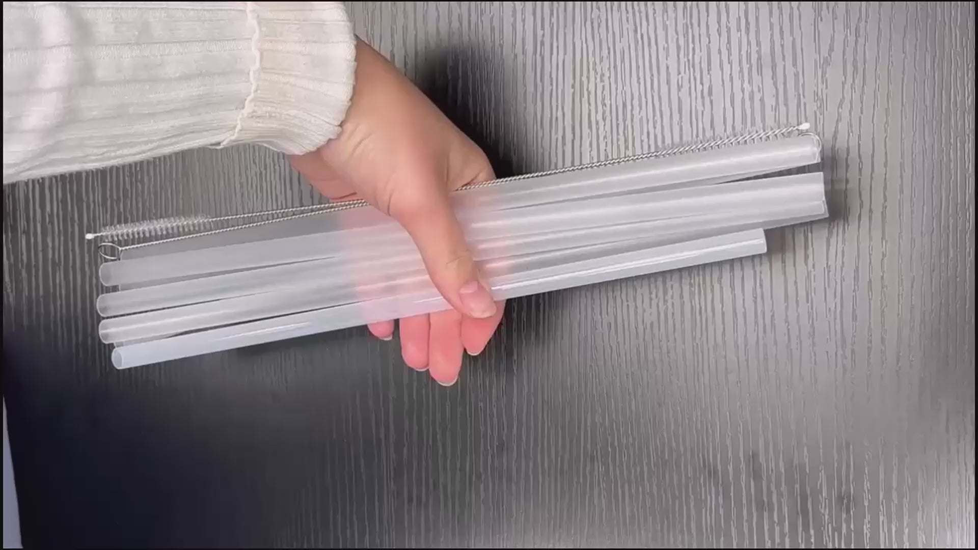 Tritan Pipet 6'lı Şeffaf – Stanley Quencher Uyumlu, 30 cm