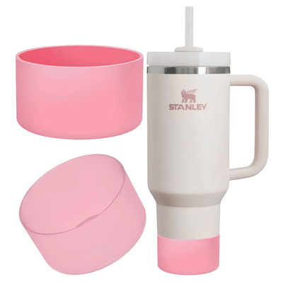 Silicone Boot Pink – Non-Slip, Quiet, Compatible with Stanley Quencher 20/30/40oz